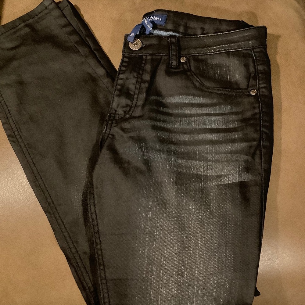 Black Coated Jeans (Like New)